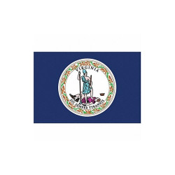 Nylglo Virginia State Flag,3x5 Ft 145660