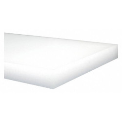 Manufacturer Varies PlstcSht,HDPE,24"x24",0.375"T,OffWht,Opq 1ZAL9