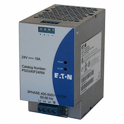 Eaton DC Power Supply,24VDC,10A,50/60 Hz  PSG240F24RM