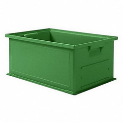 Ssi Schaefer Straight Wall Container,Green,Solid,HDPE 1462.191308GN1