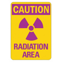 Lyle Radiation Sign,10 inx7 in,Aluminum LCU1-0010-NA_7x10