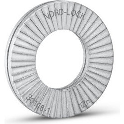 Nord-Lock 1524 Wedge Locking Washer - Carbon Steel - Zinc - M8 (5/16"") - Large