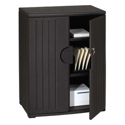 Iceberg Storage Cabinet,46 in H,Black 92561