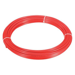 Sim Supply Tubing,1/4" OD,Nylon,Red,100 Ft  2VDW9