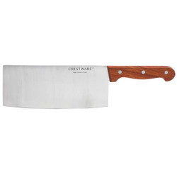 Crestware Cleaver,8 in Blade,Wood Handle  KN320