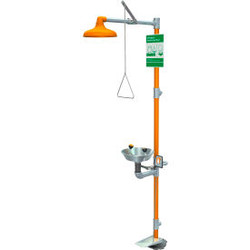 Guardian Equipment Safety Station with Eyewash Hand and Foot Control S/S Bowl/Sh