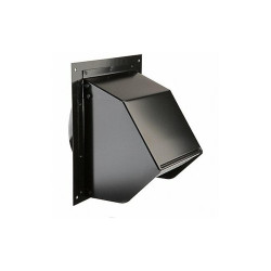 Broan Wall Cap black for 6IN round duct 843BL