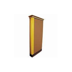 Manufacturer Varies Corner Guard,Yellow,Smooth,PVC,4 ft H 5KZH8