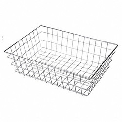 Marlin Steel Wire Products Storage Basket,Rectangular,Steel 152-12