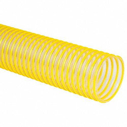 Flexaust Co Ducting Hose,50 ft L,Clear/Yellow  3493040050
