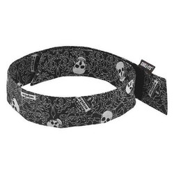 Chill-Its by Ergodyne Evaporative Cooling Bandana,Black/White 6705