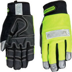 High Visibility Performance Gloves - Safety Lime - Winter - Large