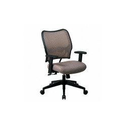 Office Star Desk Chair,Fabric,Latte,18-22" Seat Ht 13-V88N1WA