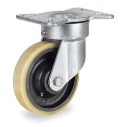 Sim Supply Kingpinless Plate Caster,Swivel,1600 lb.  TSH150PT15T24