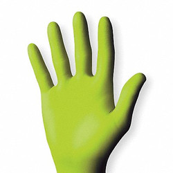 Showa Disposable Gloves,Nitrile,XL,PK100 7705PFTXL