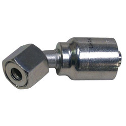 Parker Crimp Fitting,45 deg.,1/4" I.D.,F,ORS 1J743-4-4