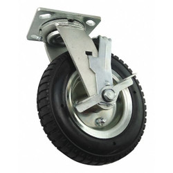 Manufacturer Varies Plate Caster,Swivel,Rubber,9 1/2"H 426A86