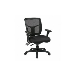 Office Star Desk Chair,Fabric,Black,18 to 22" Seat 92343-30