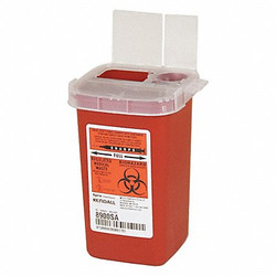 Covidien Sharps Container,1/4 Gal.,Red,PK10 SR1Q100900