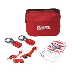 Master Lock Electrical Lockout Kit,Red,Cloth Case S1010EBAS