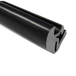 Trim-Lok Locking Gasket, Black, Rubber, 100 ft L LK1522-100