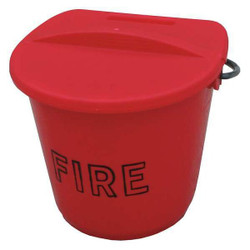 Flamefighter Fire Bucket,2.5 gal.,Plastic JPFB1