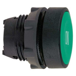 Schneider Electric Flush Push Button,Green,Non-Illum,22mm ZB5AA341