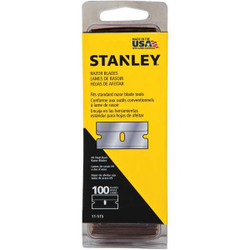 Stanley Razor Blade,1-1/2" W, PK100  11-515