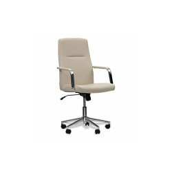 Workspace by Alera® CHAIR,LEATHER TASK,WH ALEWS4106