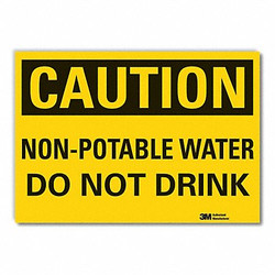 Lyle Potable Water Caution Rflctv Labl,7x10in LCU3-0325-RD_10x7