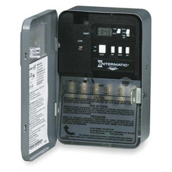Intermatic Electronic Timer, Metal, DPST EH40