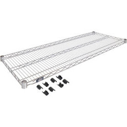 Nexel S1448S Stainless Steel Wire Shelf 48""W x 14""D
