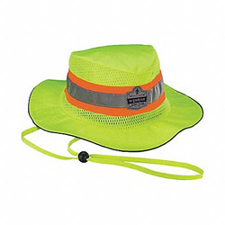 Glowear by Ergodyne Ranger Hat,Hi-Vis Lime,S/M  23259