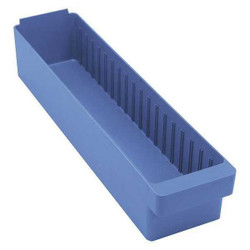 Quantum Storage Systems Drawer Bin,Blue,Polystyrene,4 5/8 in QED603BL