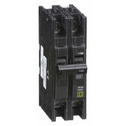 Square D Circuit Breaker,100A,120/240V,2P QOU2100