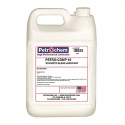 Petrochem Compressor Oil,1 gal, Jug, 15 SAE Grade PETRO-COMP 46-001