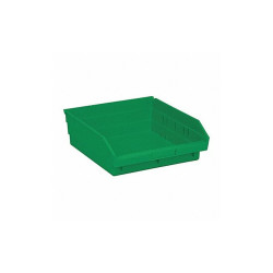 Quantum Storage Systems Shelf Bin,Green,Polypropylene,4 in QSB109GN