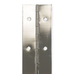 Sim Supply Continuous Hinge,Nickel,2 ft 6 L,2 In. W  1CCG5