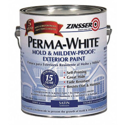 Zinsser Paint,Latex Acrylic,White, 1 gal. 3101