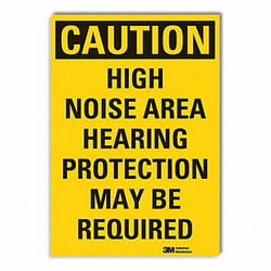 Lyle Hearing Caution Rflctv Label,10inx14in LCU3-0413-RD_14x10