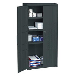 Iceberg Storage Cabinet,HDPE,Black,66 In 92551