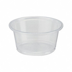 Dixie Disposable Portion Cup,2 oz,Clear,PK2400 PP20CLEAR