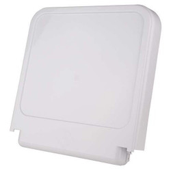 R&b Wire Products Hamper Lid,White,Hinged,18-1/2 In. L 602