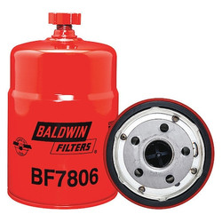 Baldwin Filters Fuel Filter,6-7/32 x 3-11/16 x 6-7/32 In  BF7806