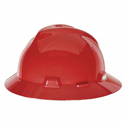 Msa Safety Hard Hat,Type 1, Class E,Pinlock,Red 454736