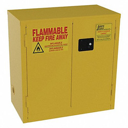 Jamco Flammable Safety Cabinet,22 Gal.,Yellow BS22YP