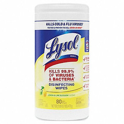Lysol Disinfecting Wipes,80 ct,Canister,PK6 REC 84251
