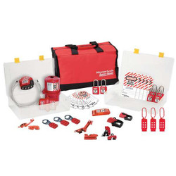 Master Lock Group Safety Lockout Kit,Electrical 1458E410PRE