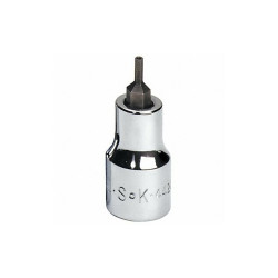 Sk Professional Tools Socket Bit, Steel, 3/8 in, TpSz 3/32 in 44206