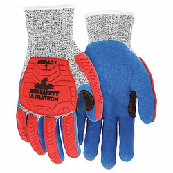 Mcr Safety Coated Gloves,XL,knit Cuff,PK12 UT1951XL